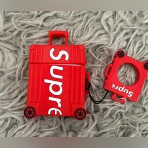 Supreme Red Suitcase AirPods Holder